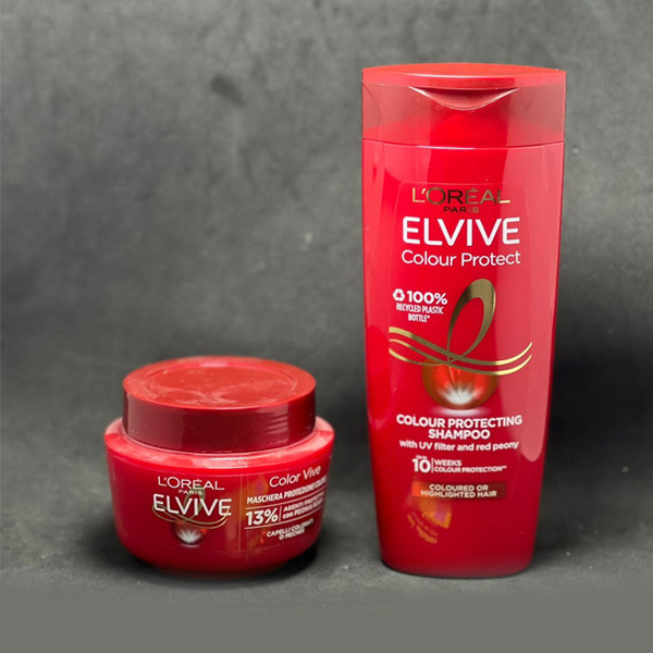 L'oreal Paris Offer Package Elvive Color Protect Shampoo 400ml + Color Vive Hair Care Mask 300ml
