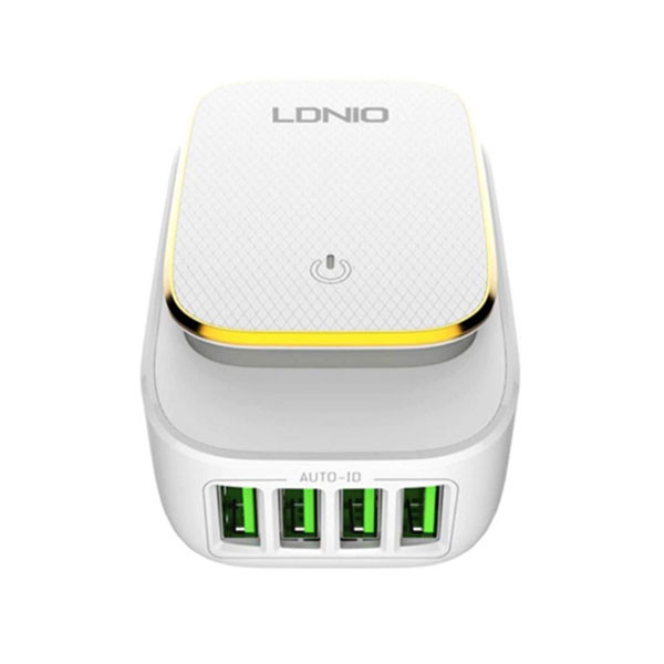Ldnio Wireless Charger with 4 USB-A Ports White Color Model No. A4405