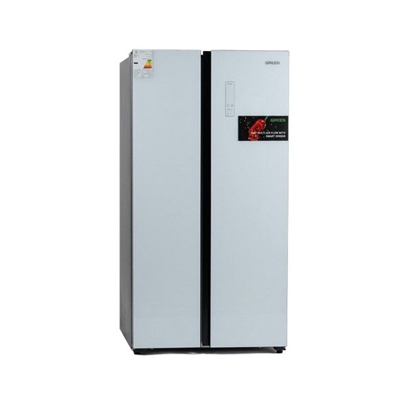 GREEN Side-by-Side Refrigerator, 24ft, White Color, Model No. GRF-HCSBS510WG