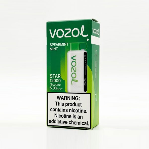 Vozol Star 12000 Spearmint Mint Disposable Vape