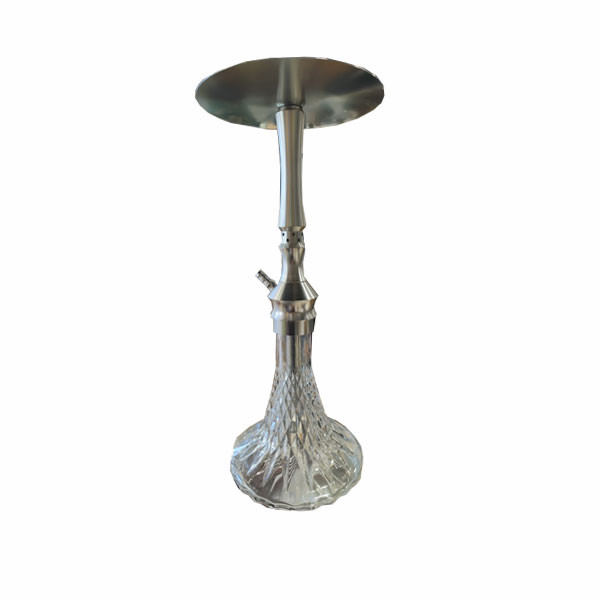 Richman Shisha with Hose Pipe, Stainless Steel Hookah With Solid Tobacco Bowl For Sheesha Flavor, Medium Size