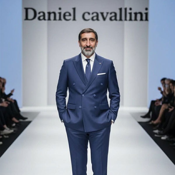 Daniel Cavallini Men's Monochrome Suit Set that Includes Jacket, Pants & Vest