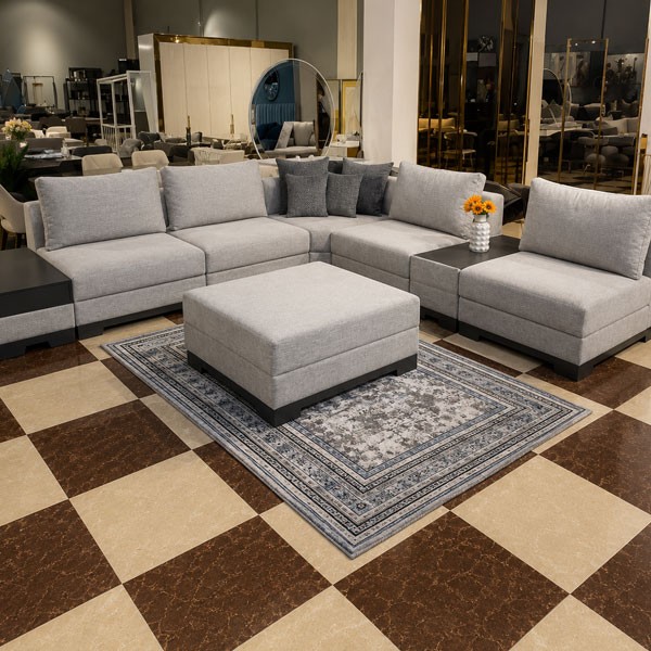 Modular U-Shape Sofa Set, Contemporary Comfort Collection