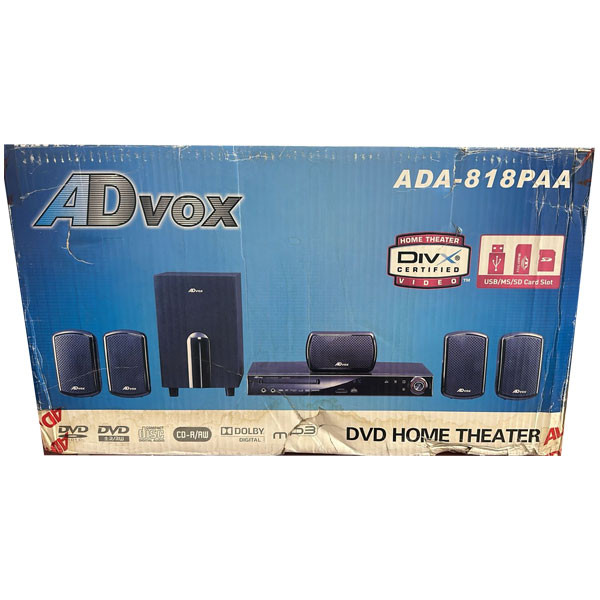 ADVox DVD Home Theater System Model No. ADA-818PAA