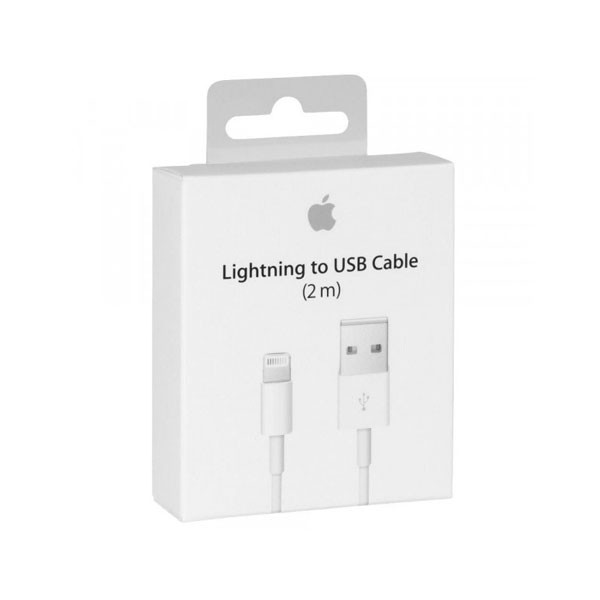 Apple Lightning USB Cable 2m, White Color, Model No. A1510