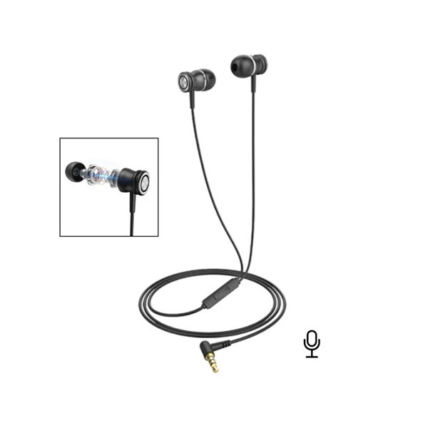 Havit In-ear Earphones Wired 3.5mm, Black Color, Model No. E303P