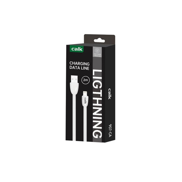 Calk Micro Charging Data Line Cable, White Color, Model No. XC052