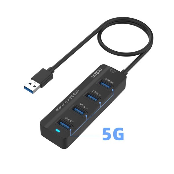 Onten USB 3.2 Gen1 5Gbps USB 3.0 4-Ports Hub, Model No. OTN-5305