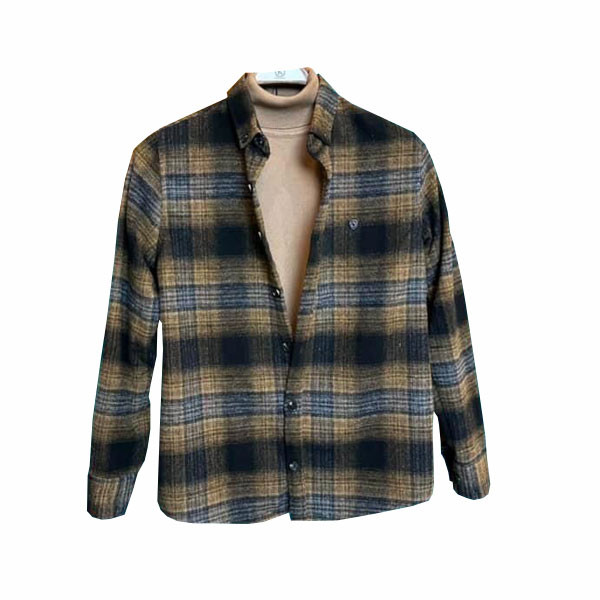 Liwali Plaid Shirt Green & Blue Navy Colored
