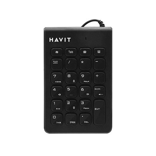 Havit Wired Numbers Keyboard, Black Color, Model No. KB223