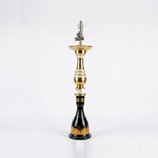 Premium Ornate Brass and Glass Hookah