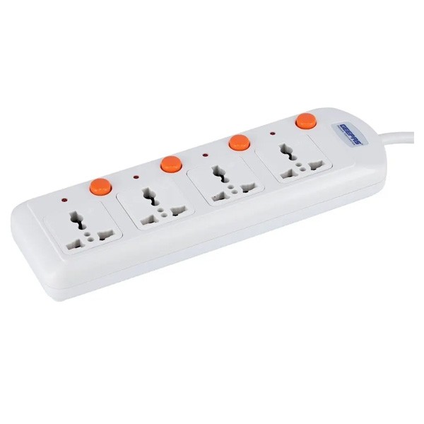 Geepas 4 Way Extension Board VDE Plug, Model No. GES4003-VDE