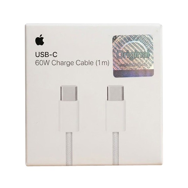 Apple 60W USB-C Charge Cable, 1m, White Color (Original)
